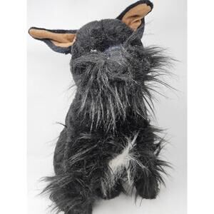Melissa & Doug Black Schnauzer Scottie Large Life-Size Plush Stuffed Dog 19"